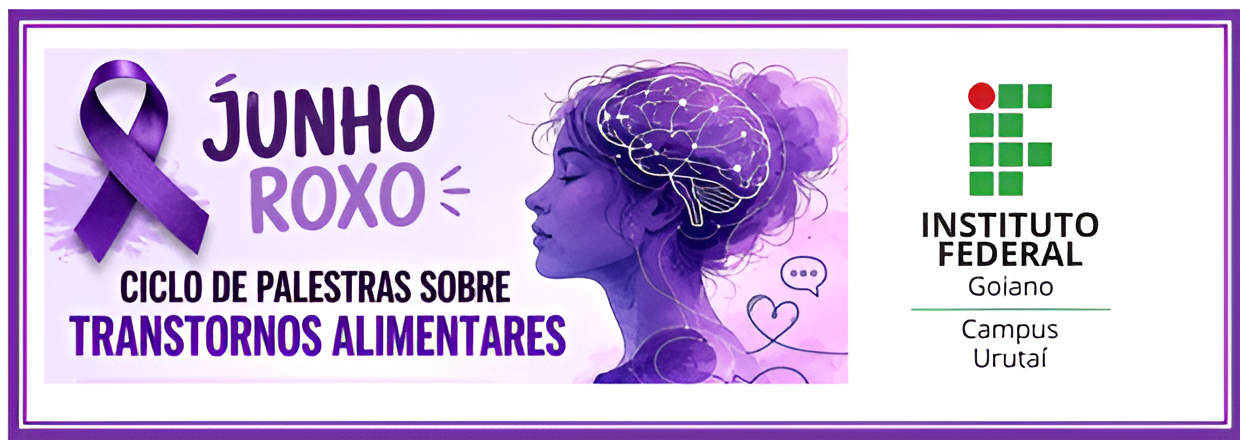Banner Ciclo de Palestras sobre Fatores Associados e Atendimento Clínico dos Transtornos Alimentares