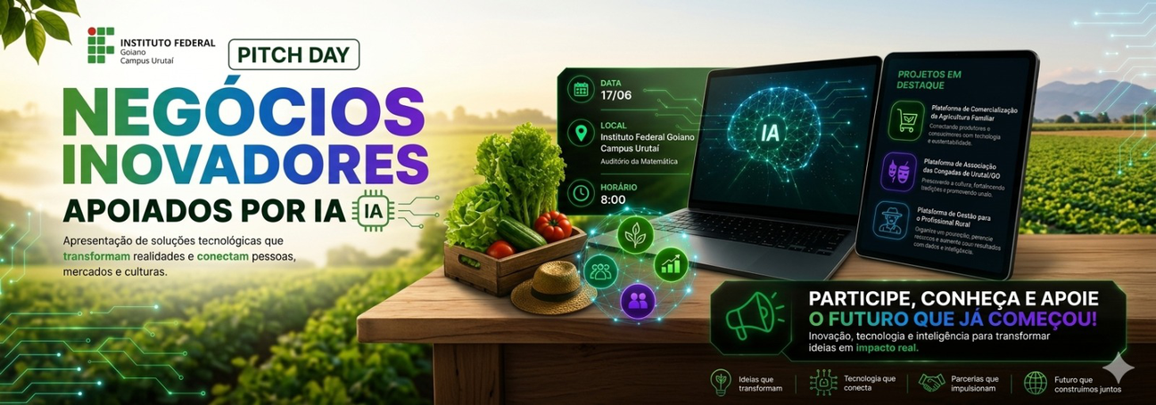 Banner Pitch day - Negócios Inovadores Apoiados por IA