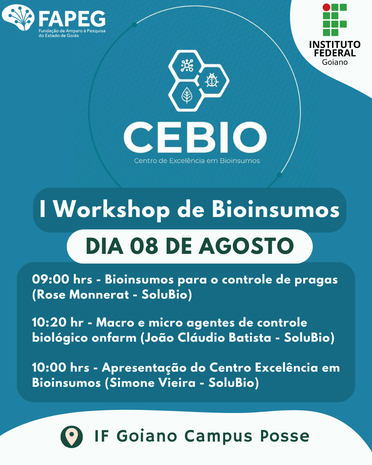 I Workshop de Bioinsumos do IFGoiano Campus Posse