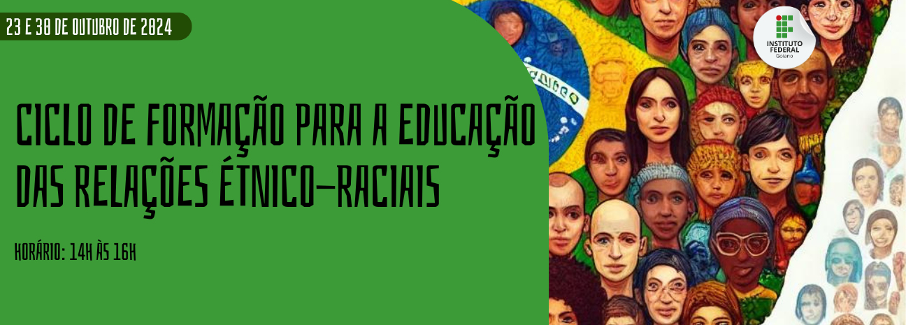 Banner Ciclo de formação para a educação das relações étnico-raciais: história e legislação racial