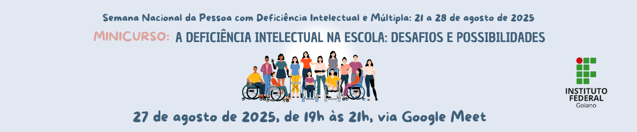Banner Deficiência intelectual na escola: desafios e possibilidades
