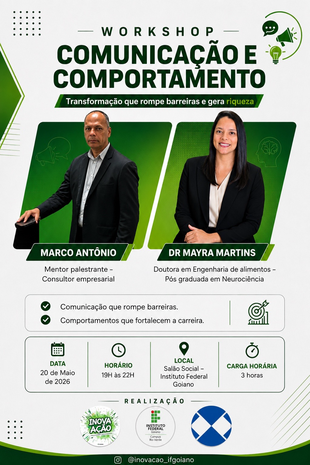 Banner Workshop Comunicação e Comportamento
