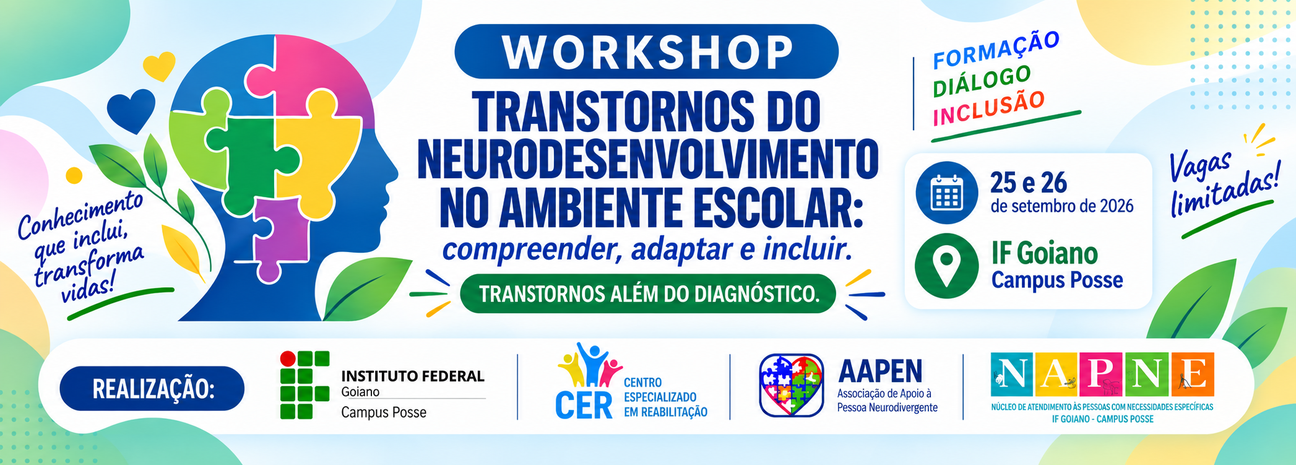 Banner Transtornos do Neurodesenvolvimento no Ambiente Escolar: compreender, adaptar e incluir. TRANSTORNOS ALÉM DO DIAGNÓSTICO