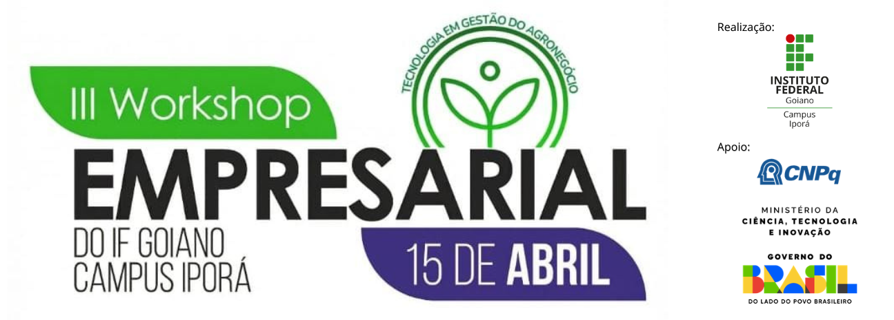 Banner III Workshop Empresarial do IF Goiano Campus Iporá