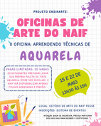 Oficina artística: técnicas de pintura em aquarela