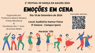 Banner 2° FESTIVAL DE DANÇA DA GALERA 2024: EMOÇÕES EM CENA