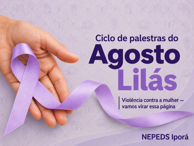 Banner Ciclo de palestras Agosto Lilás