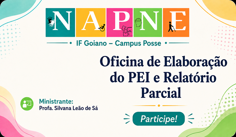 Banner Oficina de Elaboração do PEI e Relatórios
