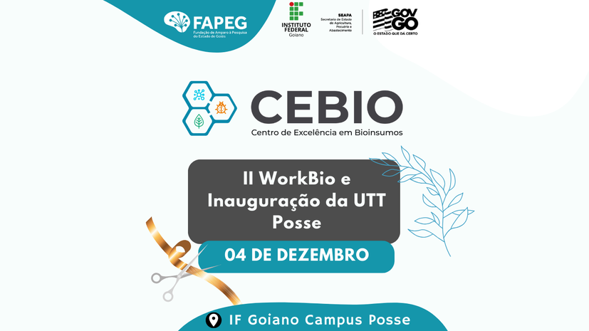 Banner II Workshop de Bioinsumos e Inauguração da UTT Campus Posse