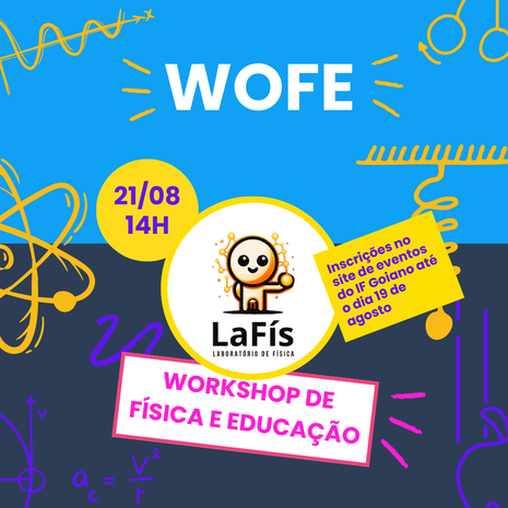 Banner Workshop de Física e Educação