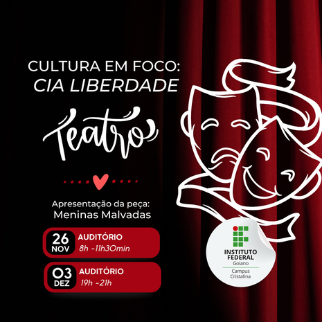 Banner Cultura em foco: CIA Liberdade