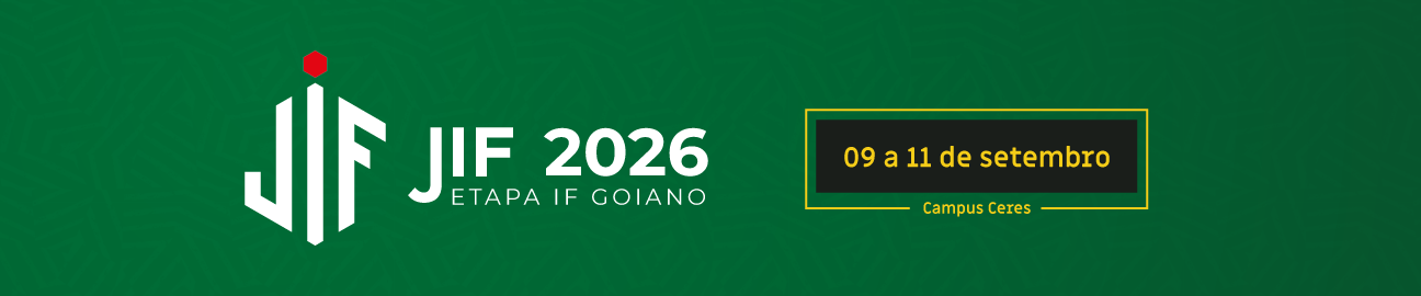 Banner JIF 2026 - ETAPA IF GOIANO