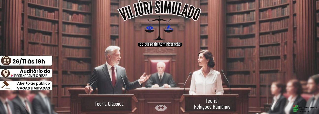 Banner VII Júri Simulado do Curso de Administração