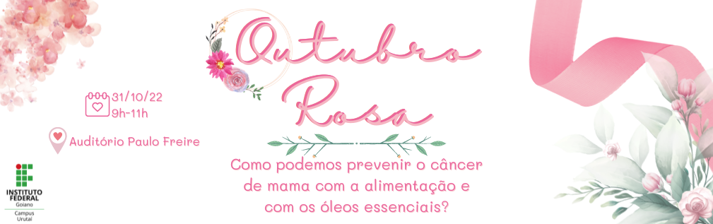 Palestra: Como podemos prevenir o câncer de mama com a alimentação e com os óleos essenciais?