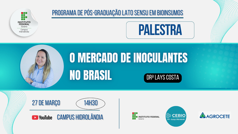Banner Palestra: O Mercado de Inoculantes no Brasil