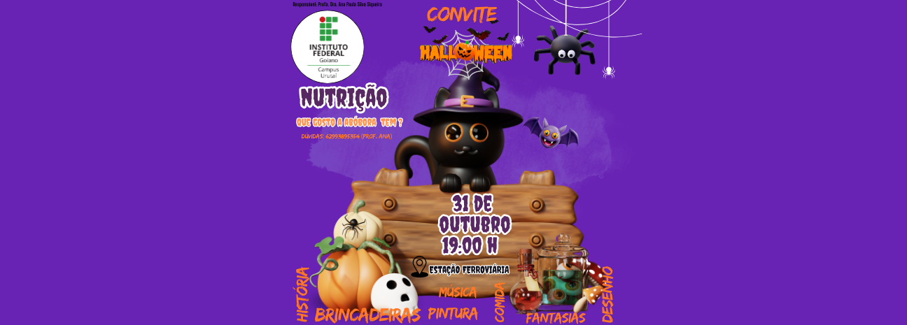 Halloween Kids com Gostinho de Abóbora