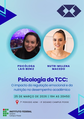 Banner Psicologia do TCC: O impacto da regulação emocional e da nutrição no desempenho acadêmico