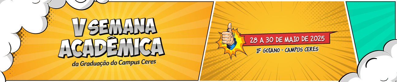 Banner V Semana Acadêmica dos Cursos de Graduação
