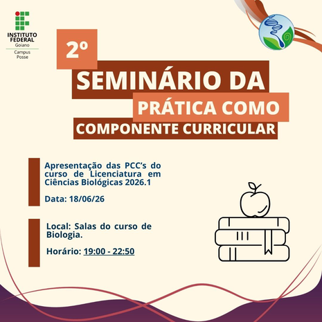 Banner II SEMINÁRIO DA PRÁTICA COMO COMPONENTE CURRICULAR