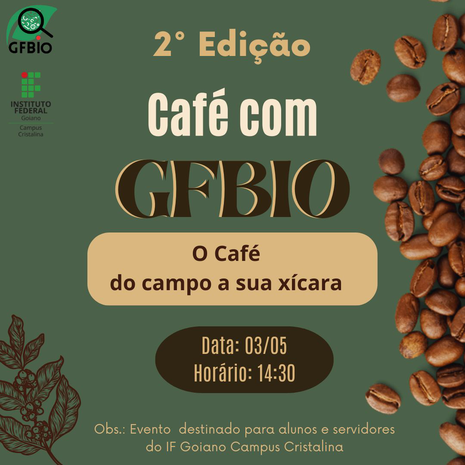 Banner 2ª Edição do Café com GFBIO