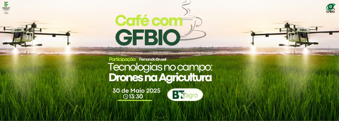 Banner Café com GFBIO - 3ª Edição