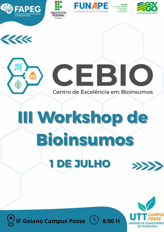 III WorkShop de Bioinsumos - IF Goiano Campus Posse