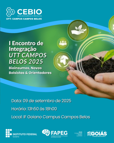 Banner I Encontro de Integração UTT Campos Belos 2025