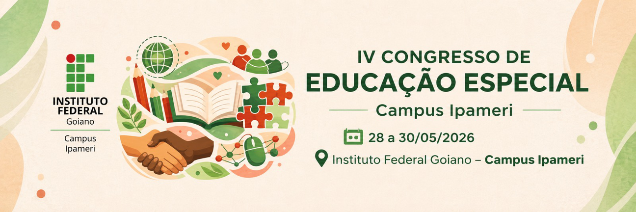 Banner IV Congresso de Educação Especial do Campus Ipameri