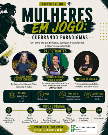 Banner Webinário Mulheres em jogo: quebrando paradigmas
