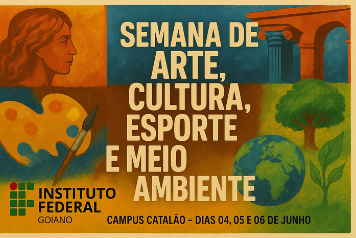 Banner Semana de Arte, Cultura, Esporte e Meio Ambiente.