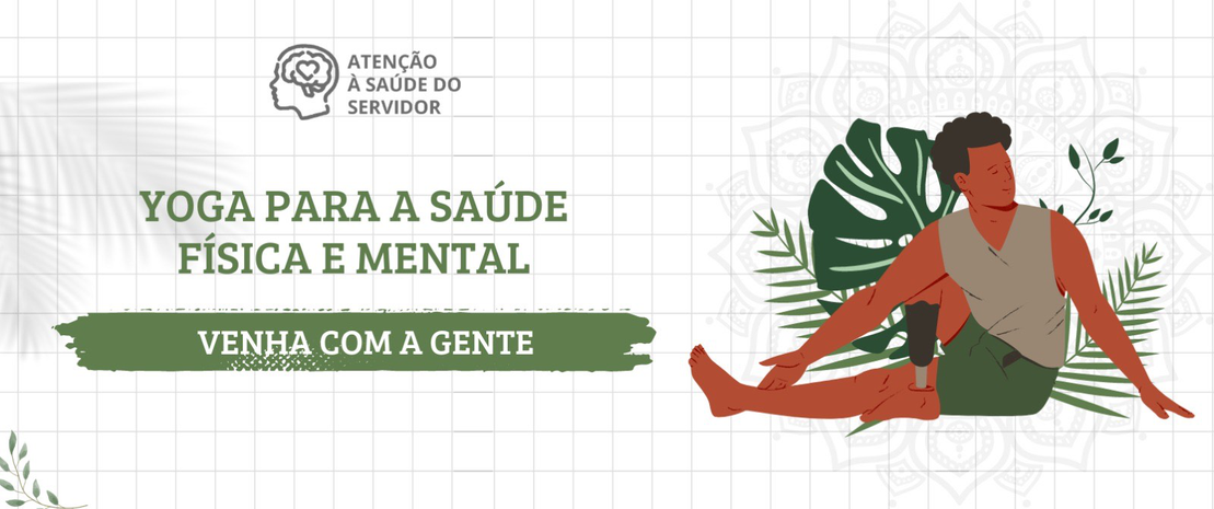 Banner Yoga para saúde física e mental no trabalho - turma de 2024