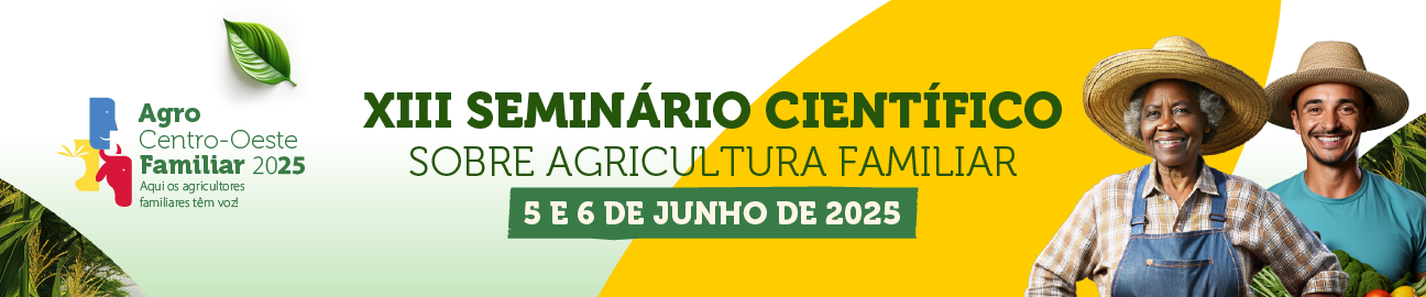 Banner XIII SEMINÁRIO CIENTÍFICO SOBRE AGRICULTURA FAMILIAR - 2025