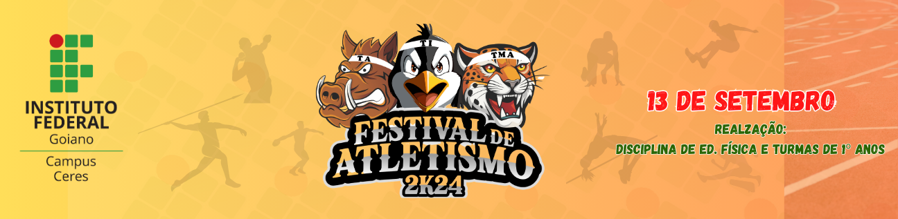 Banner Competição esportiva da modalidade de Atletismo