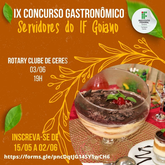 IX Concurso Gastronômico Servidores do IF Goiano