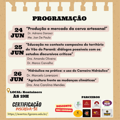 Programação geral