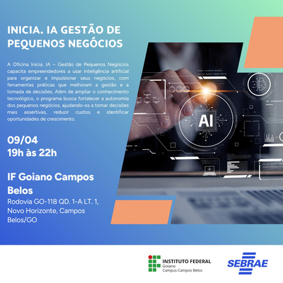 Oficina: Inicia. IA Gestão de Pequenos Negócios